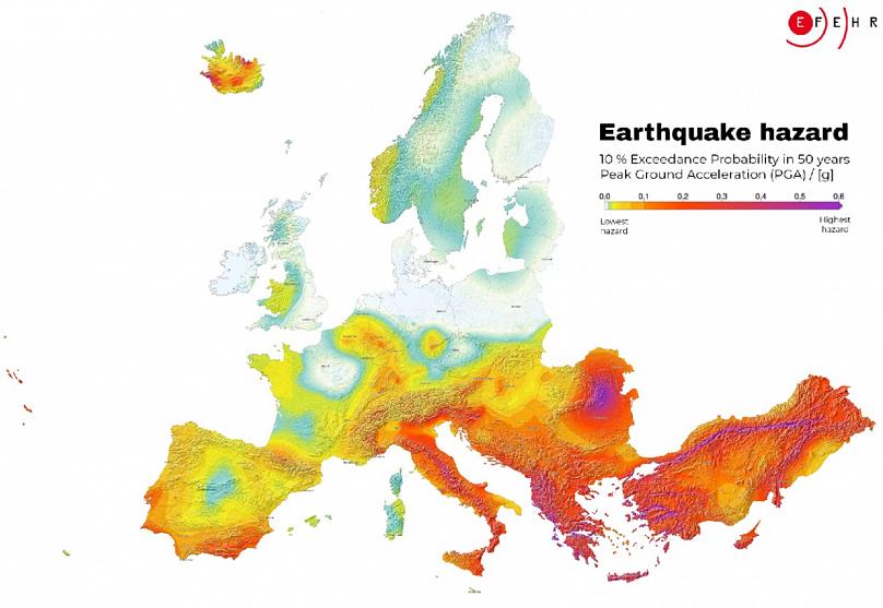 Harta e parë e tërmeteve në Evropë, qytetet dhe rajonet më të rrezikuara