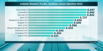 Puna në distancë, si renditet Shqipëria?