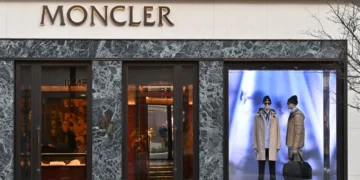 A general exterior view of the Moncler luxury fashion label store in Sloane Street, Knightsbridge on February 17, 2025 in London, United Kingdom. John Keeble | Getty Images News | Getty Images