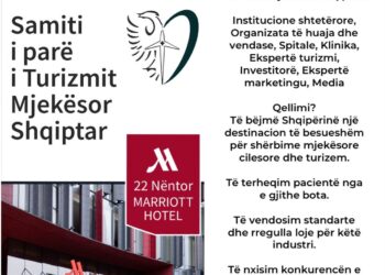 Më 22 nëntor, samiti i parë i turizmit mjekësor shqiptar