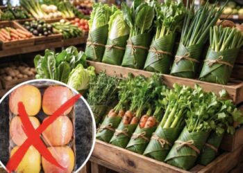 Tajlanda zëvendëson plastikën me gjethe bananeje në supermarkete